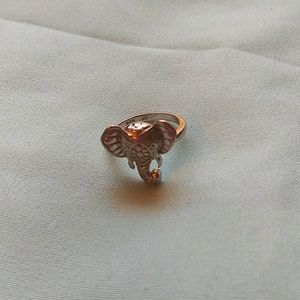 Sterling silver elephant ring